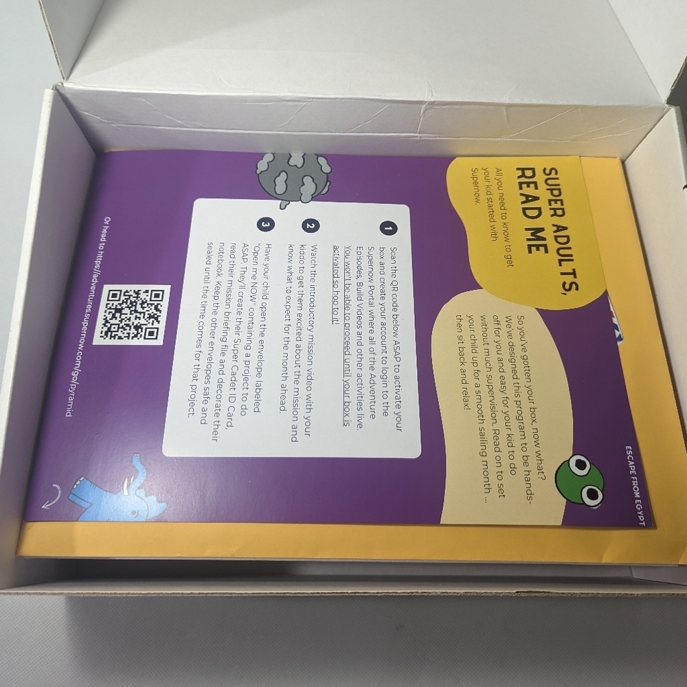 NEW-Supernow Adventure Club DIY Ancient Egypt Box Interactive Education Toy Game - Picture 7 of 8